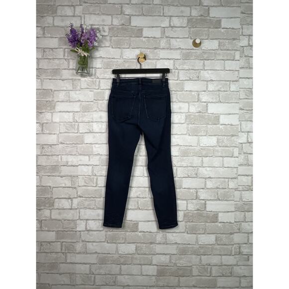 Express Perfect Curve High Rise Legging Dark Wash Blue Jeans - Picture 10 of 13